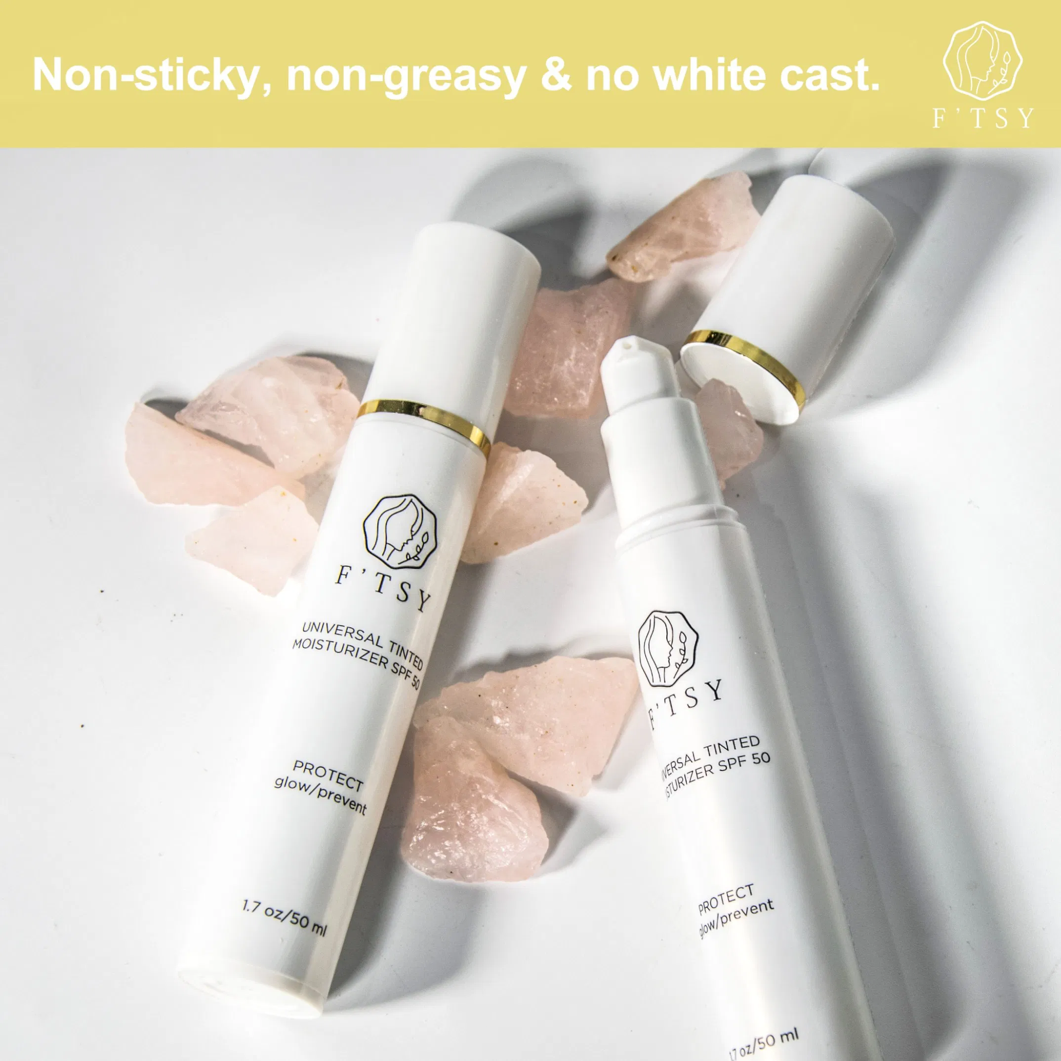 Private Label SPF 50 Tinted Sunscreen Natural Tinted Moisturizer
