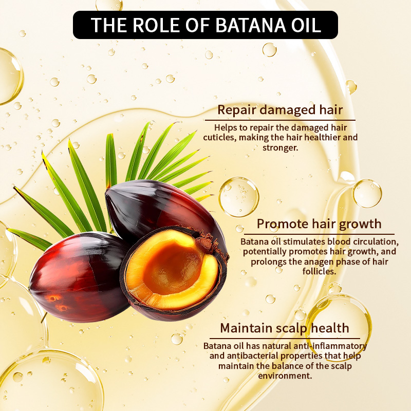 Custom Organic Batana Oil Hair Mask Shampoo Conditioner Promote Hair Growth Moisturizing Repair Damaged Batana Oil Hair Care Set