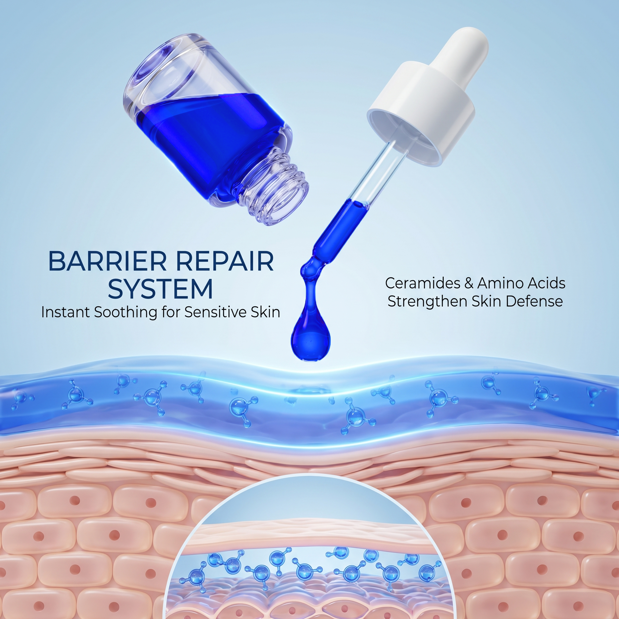 Copper Peptide (GHK-Cu) Essence 99% Purity Advanced Repair &amp; Youthful Radiance Serum OEM ODM