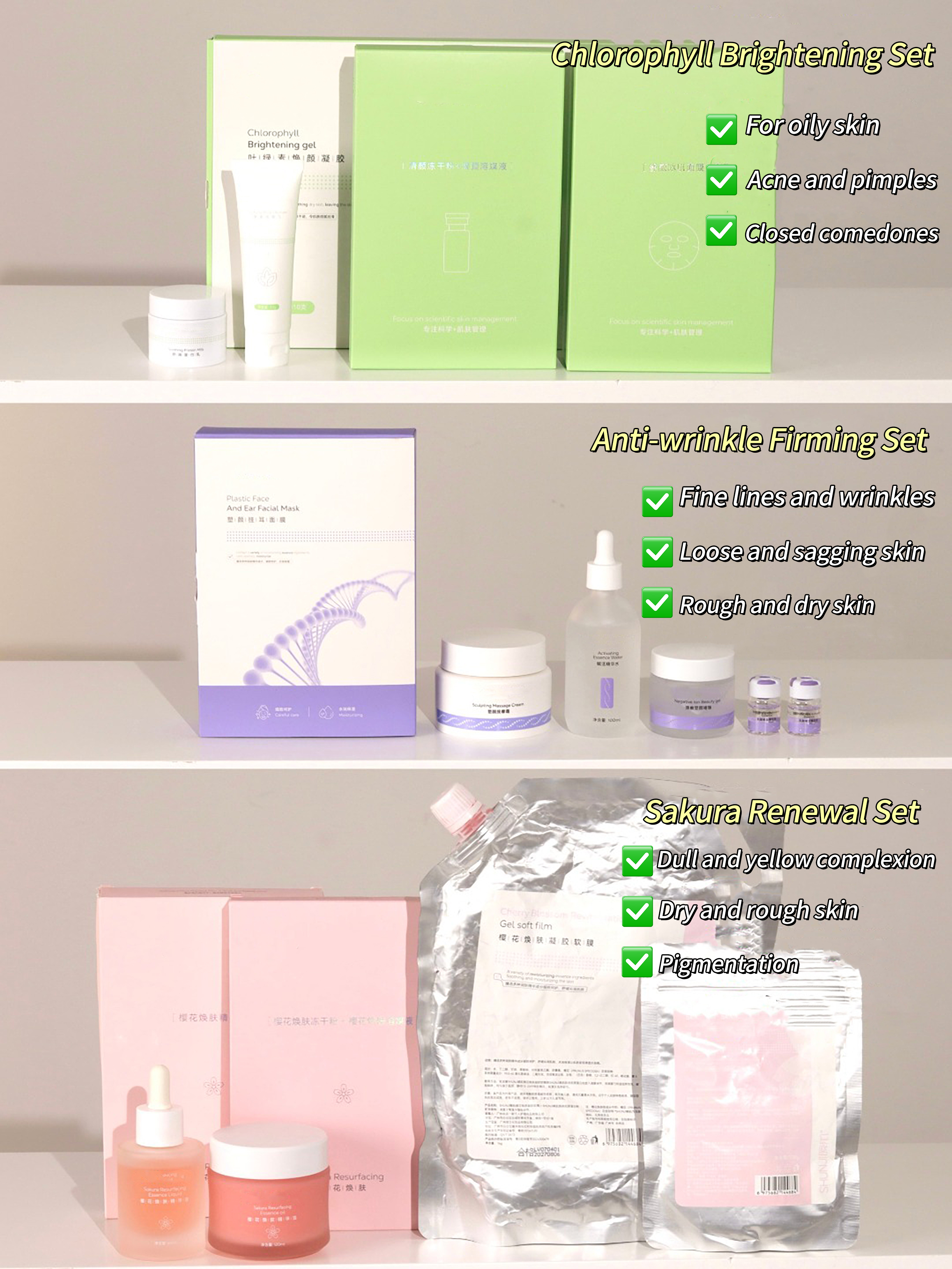 Firming kit components