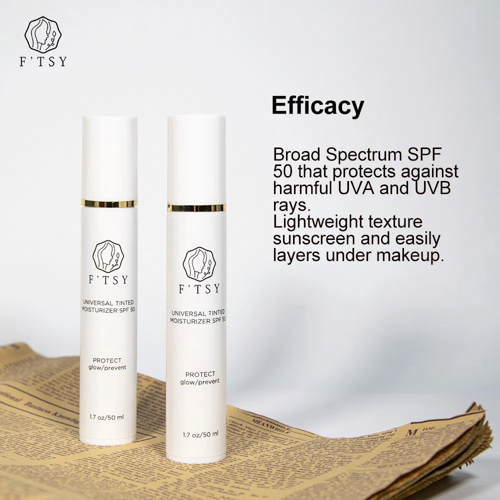 SPF 50 Tinted Sunscreen for Tinted Sun Protection Private Label