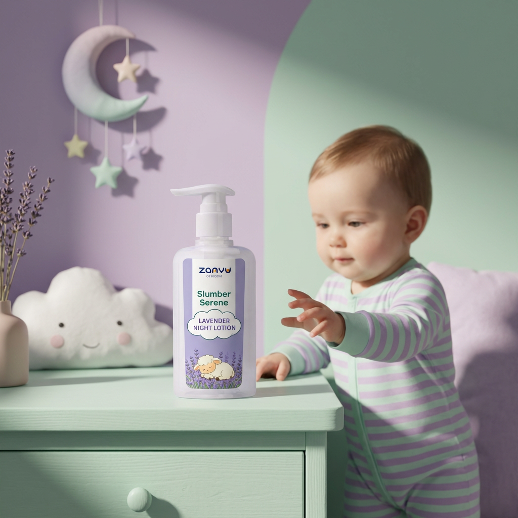 Private Label 300ML OEM Baby Lotion Hypoallergenic Custom Formula with Shea Butter for Sensitive Skin
