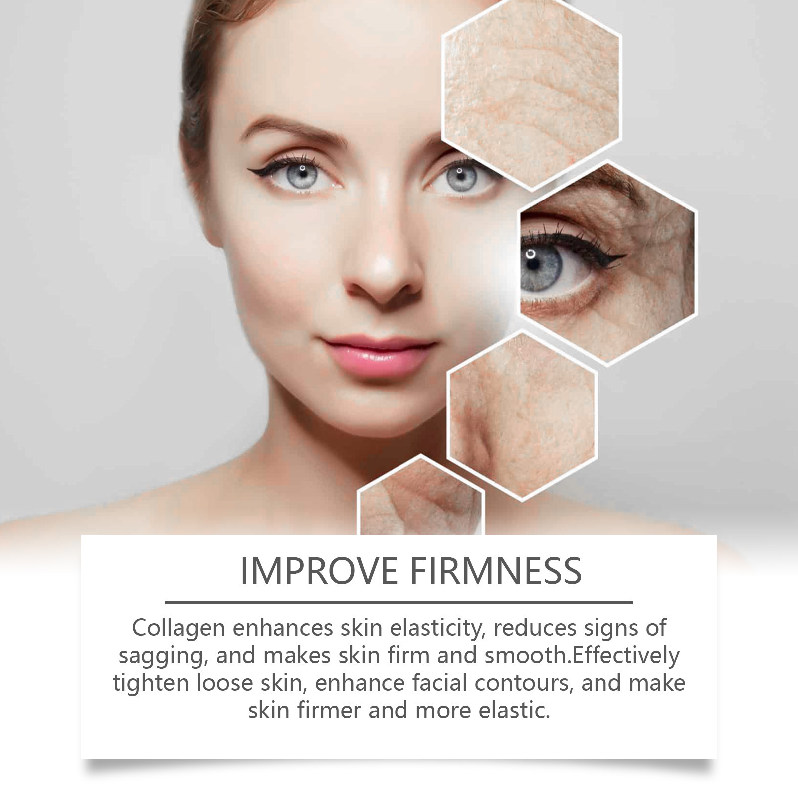 Hyaluronic Acid Ampoules Moisturizing Vitamin C Youth-Restoring Anti-Aging Ampoule Facial Essence Collagen Face Serum Ampoule