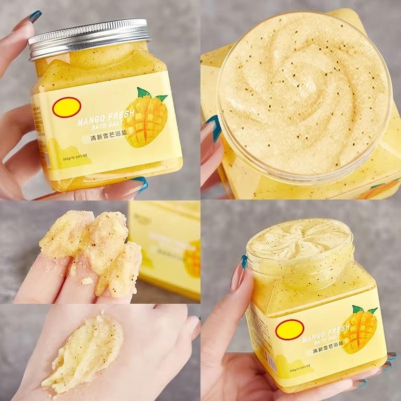 Private Natural Bath Spa Paste Cream Exfoliate Rough Skin Nourish Brighten Oil Control Cleansing Gentle All Skin Body Vitamin C