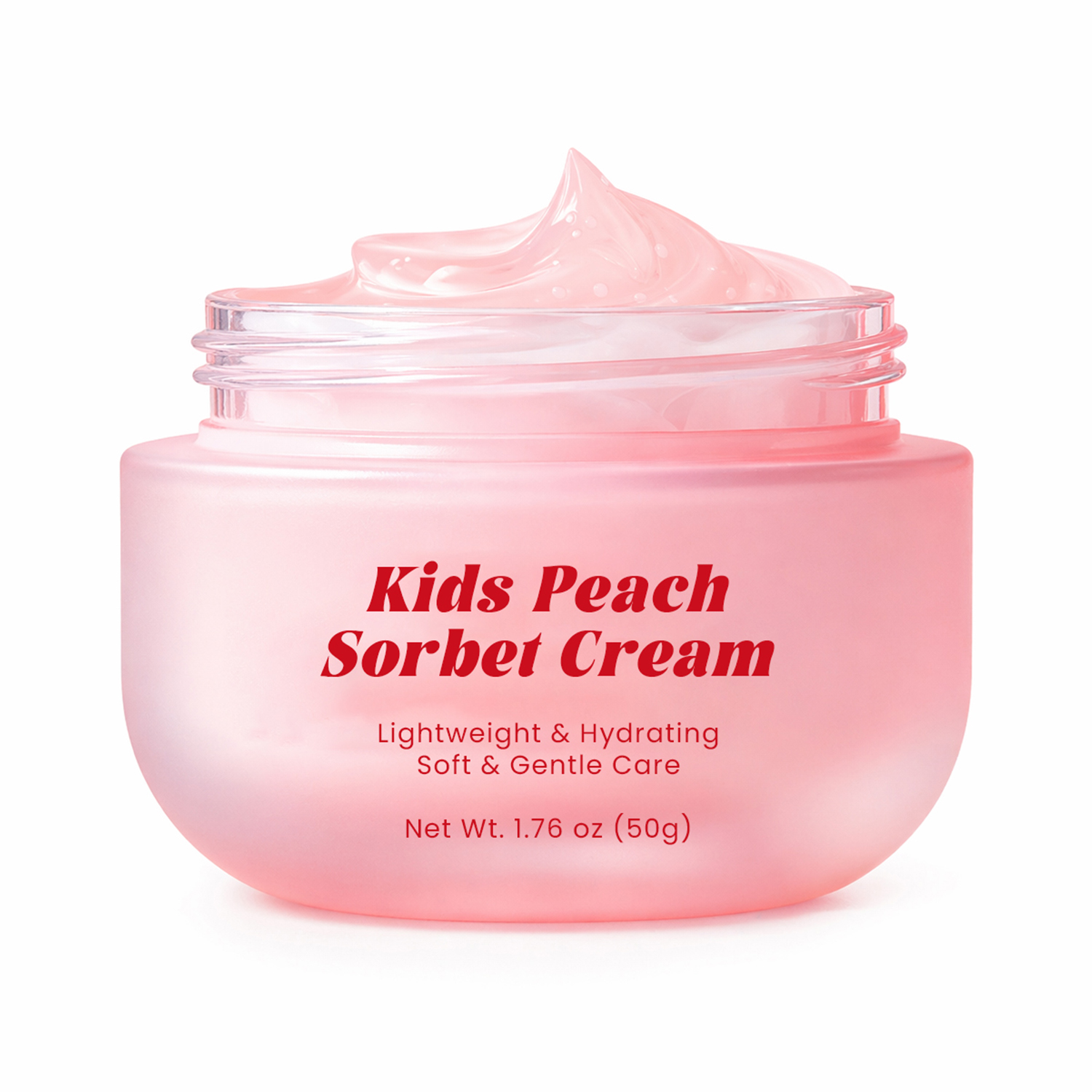 Wholesale OEM Private Label Evia Beauty Kids Peach Sorbet Cream Baby Moisturizing Soothing Face Cream for Sensitive Skin 3-Year
