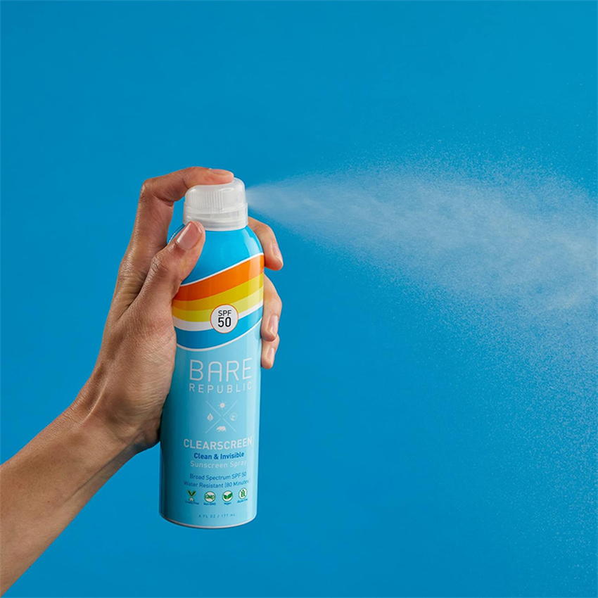 Direct Sale Private Label SPF 50 Oil-Free and Zinc-Oxide Tinted Sunburn Sunscreen Spray Whitening Sunblock Body