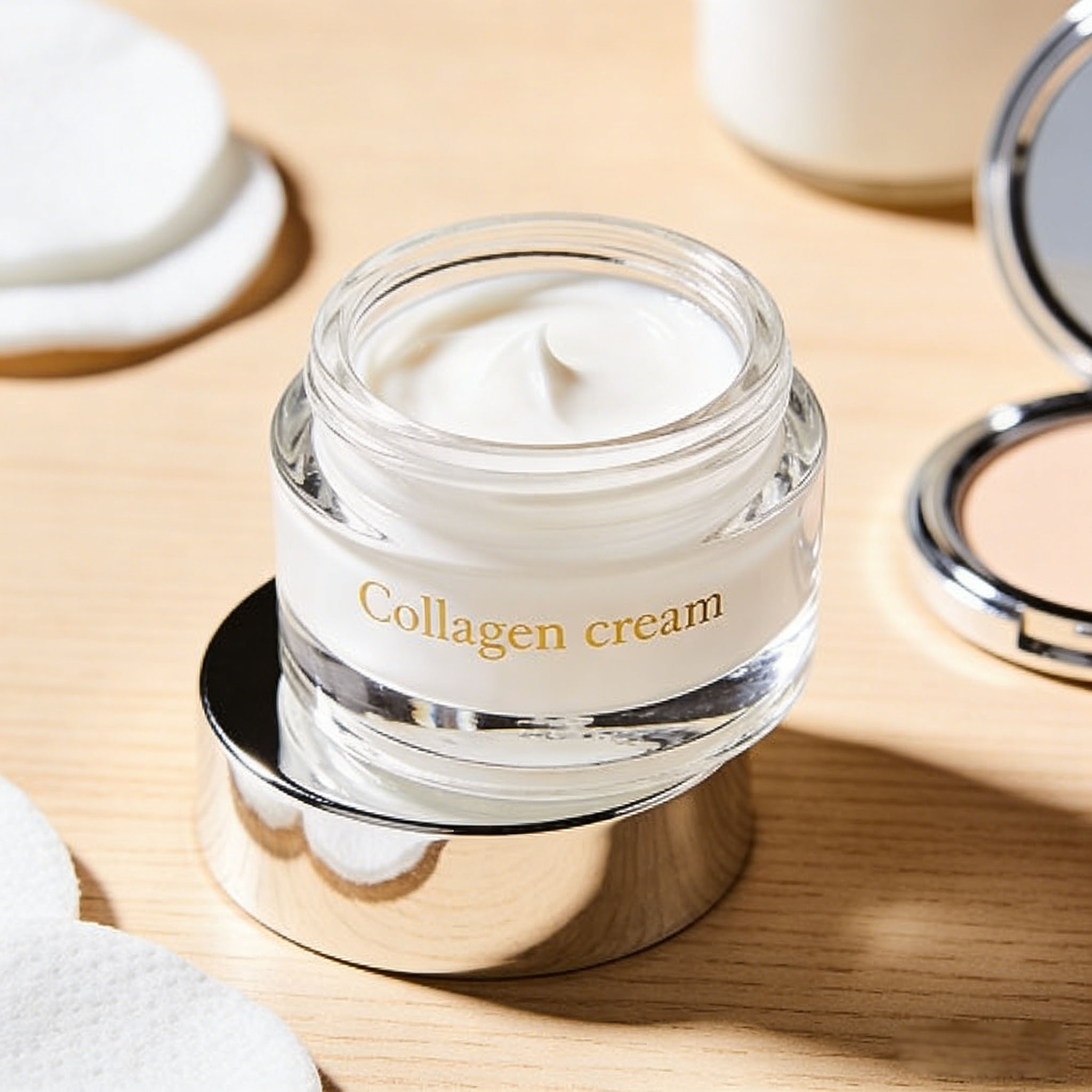 Collagen Jelly Face Cream Lotion With Kojic Acid Skin Moisturizing Creams For Dark Spot Removal Gentle On Sensitive Skin