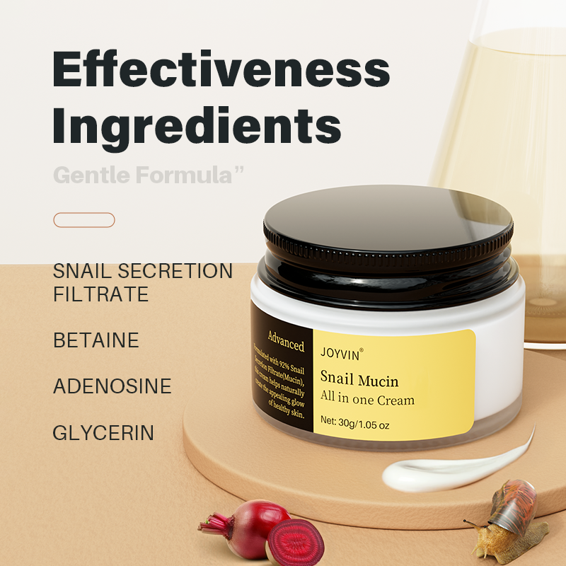 Wholesale Skincare Product JOYVIN Advanced Snail Mucin Daily Gel Cream 3.52 Oz Moisture Barrier Repair Hydrating Glow