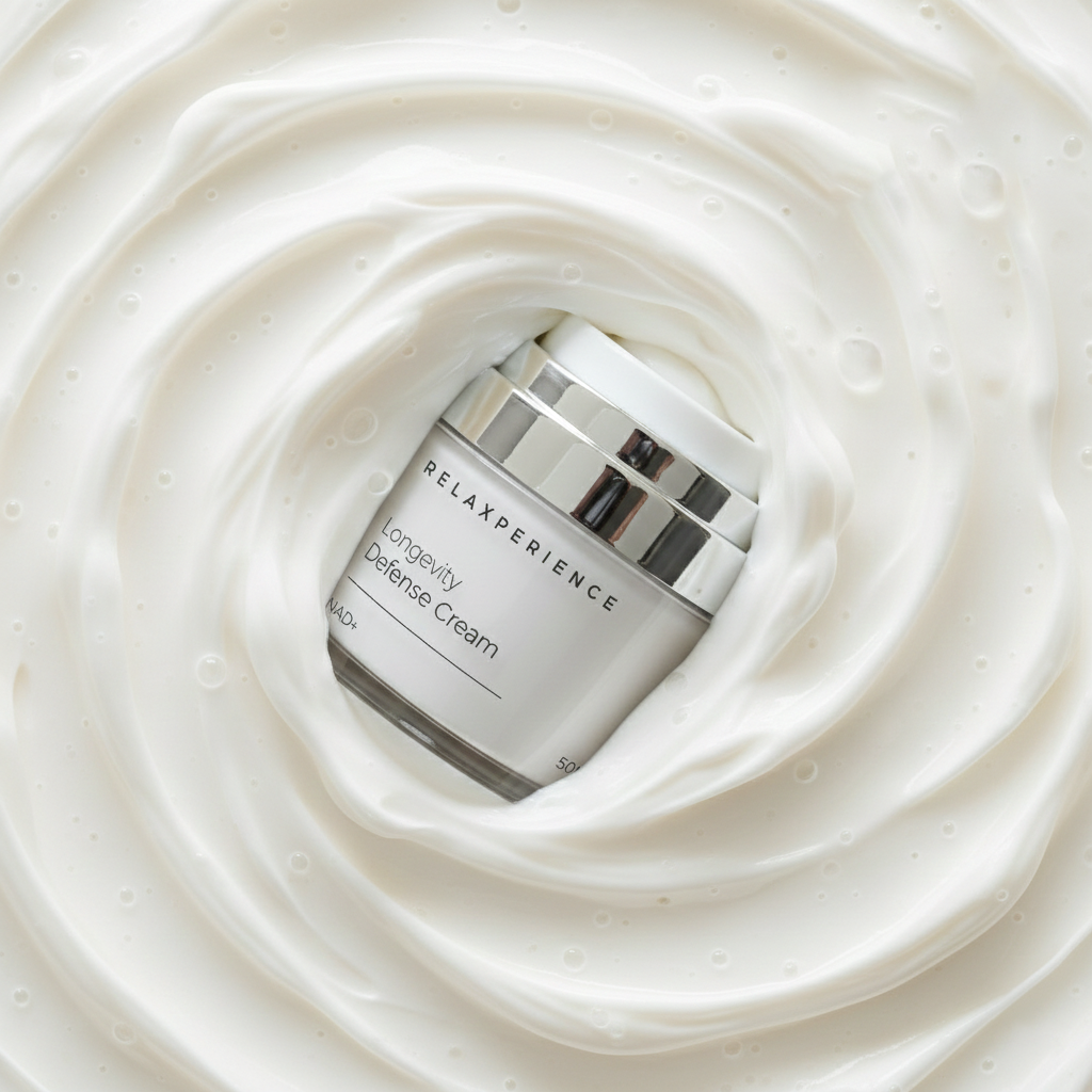 NAD+ RELAXPERIENCE Advanced Longevity Defense Skin Care-Total Skin Defense Cream 50ml-Anti-Wrinkle Firming for All Skin