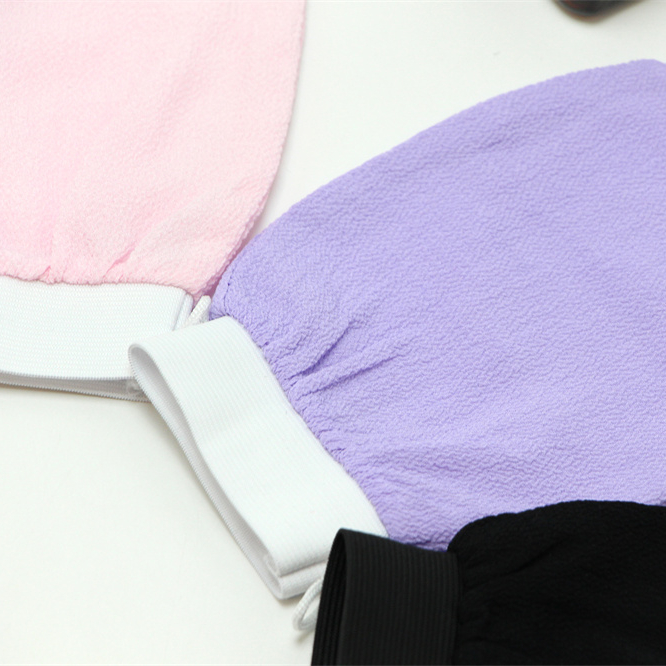 Scrub Mitt Gloves Supplier Moroccan Kessa Glove Exfoliating Bath Mitts Body Scrubber Viscose Morocco Bath Gloves Brushes Sponges