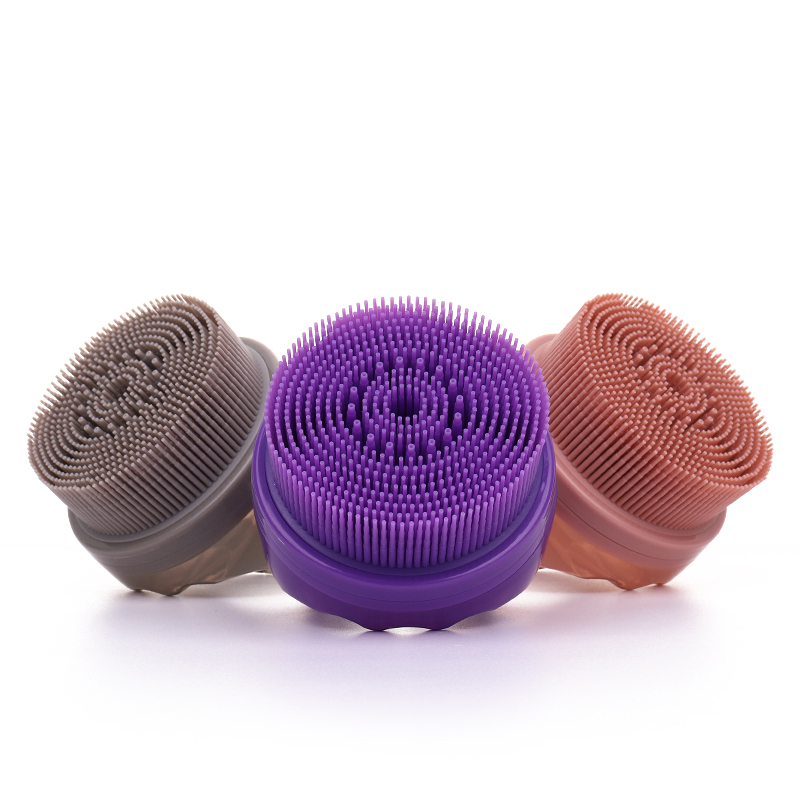 New Design Practical Soft Silicone Massage Cleaning Exfoliating Bathing Shower Brush Plastic Bath Massage Body Scrubber