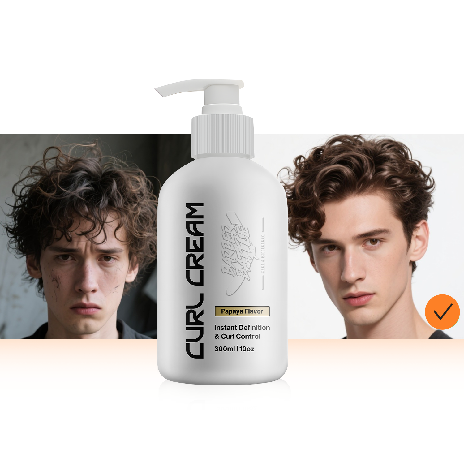 CPNP FDA GMP Private Label Barber Men Natural Curl Styling Control Cream For Professional Buyer Supply Chain EU US AU Market