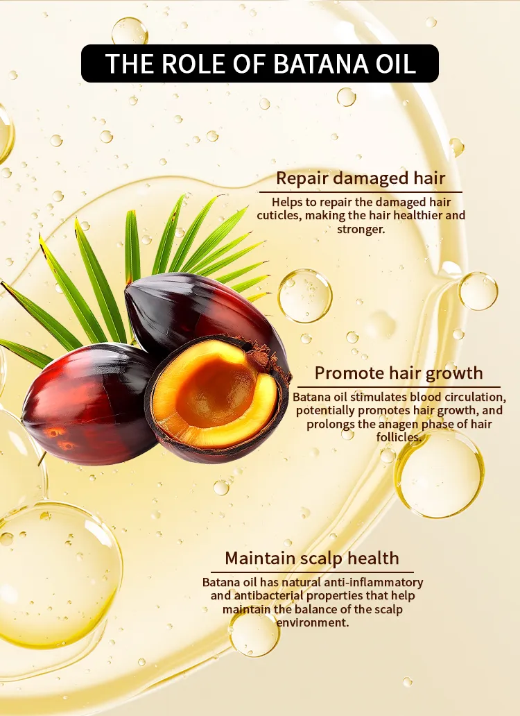 Custom Organic Batana Oil Hair Mask Shampoo Conditioner Promote Hair Growth Moisturizing Repair Damaged Batana Oil Hair Care Set