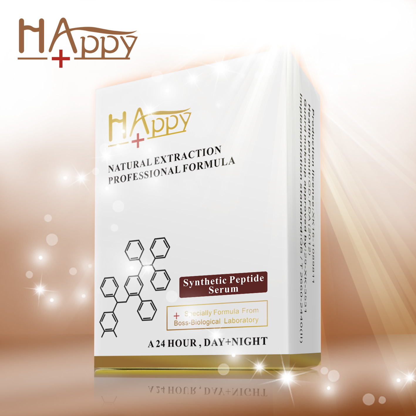 Advanced Multi-Peptide Complex Serum - Effective Happy+ Synthetic Peptide Treatment for Daily Skin Repair and Radiance