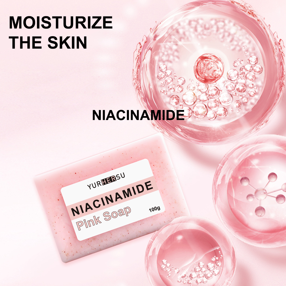 Private Label Niacinamide Face &amp; Body Soap - Gentle Exfoliation &amp; Oil Control, Fights Dullness Naturally