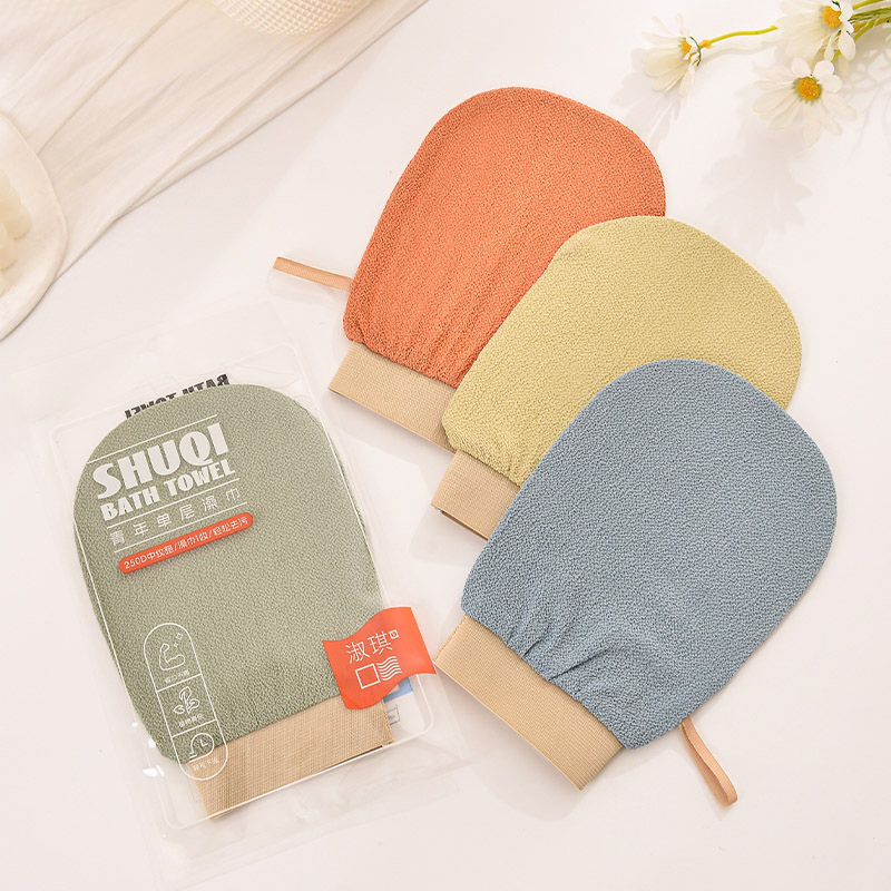 Deep Exfoliating Package 100% Viscose Morocco Body Scrub Glove Exfoliate Bath Exfoliating Gloves