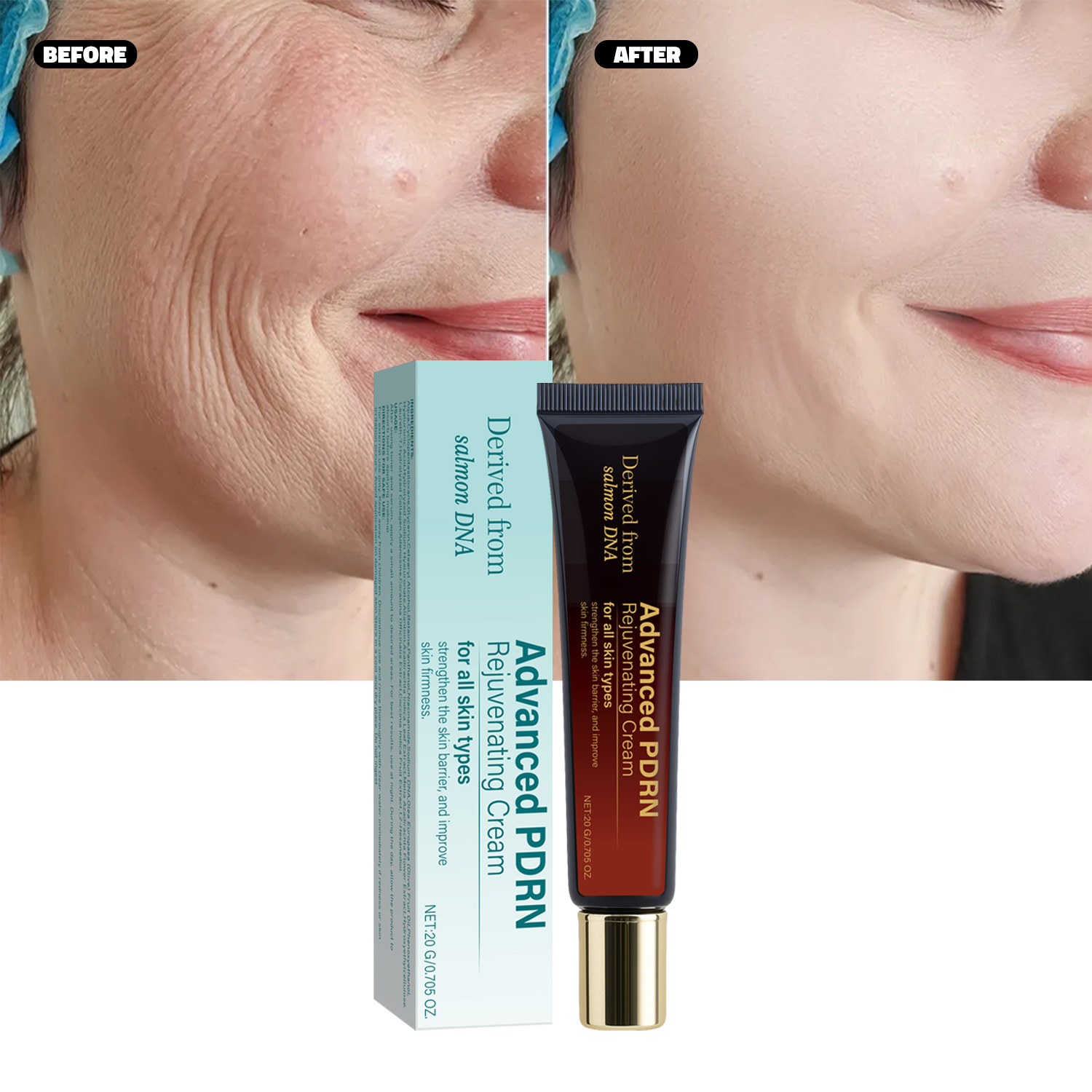 Wholesale Best Sale Korean Face Cream with PDRN Salmon DNA Niacinamide and Collagen Rejuvenating PDRN Cream for All Skin Style