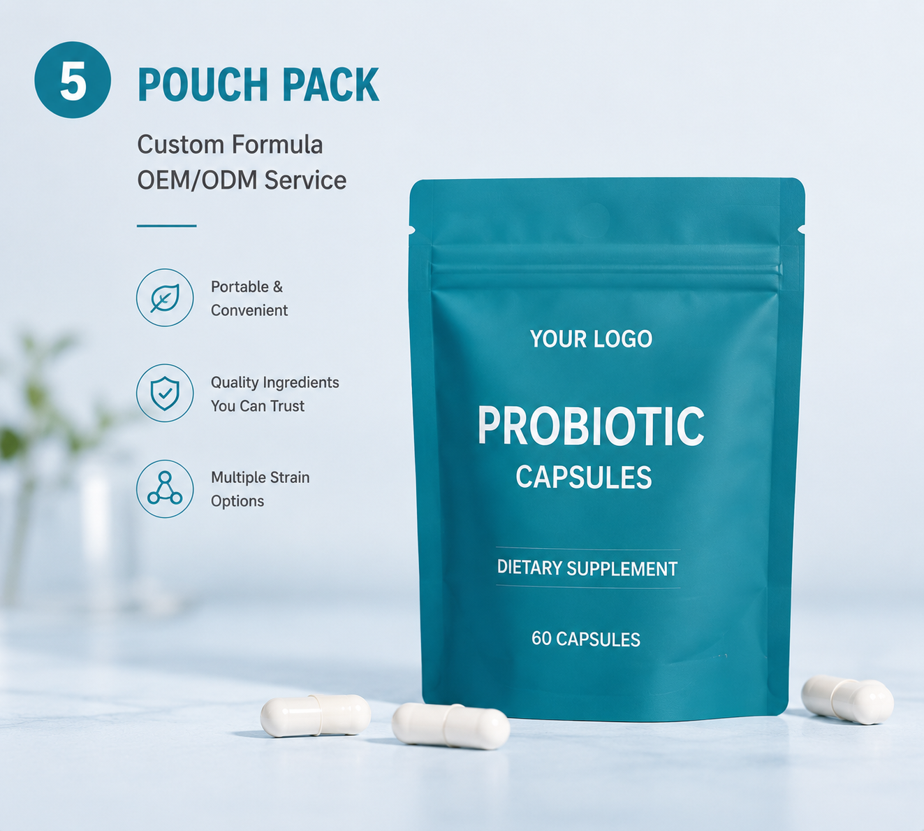 Custom Formula Probiotic Capsules OEM ODM Nutrition