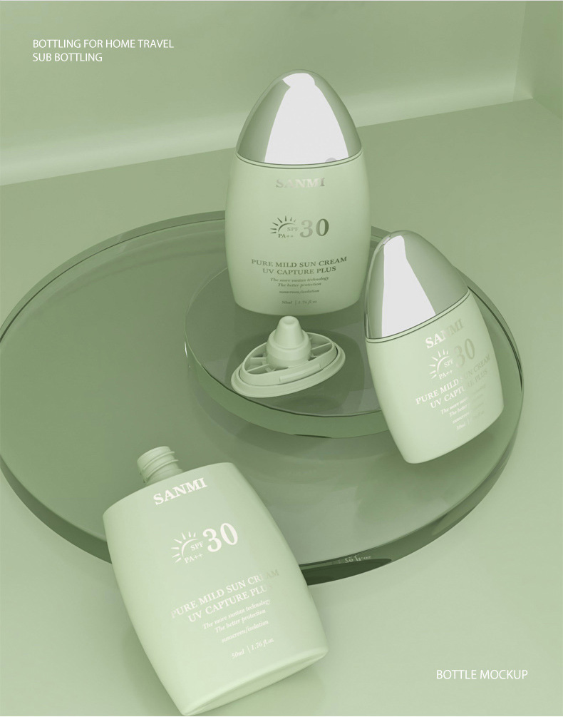 Organic Chemical Tinted Sunscreen Cream SPF 50 Moisturizing Cream for Adults 30ml Volume for Outdoor Activities