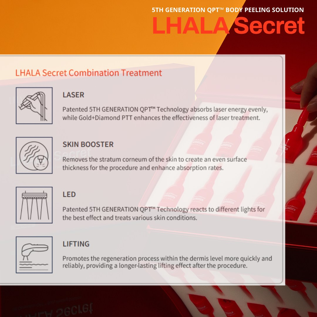 Lala Peel Body Whitening Repairing Skin Barrier While Exfoliating with Chemical Ingredients Korea
