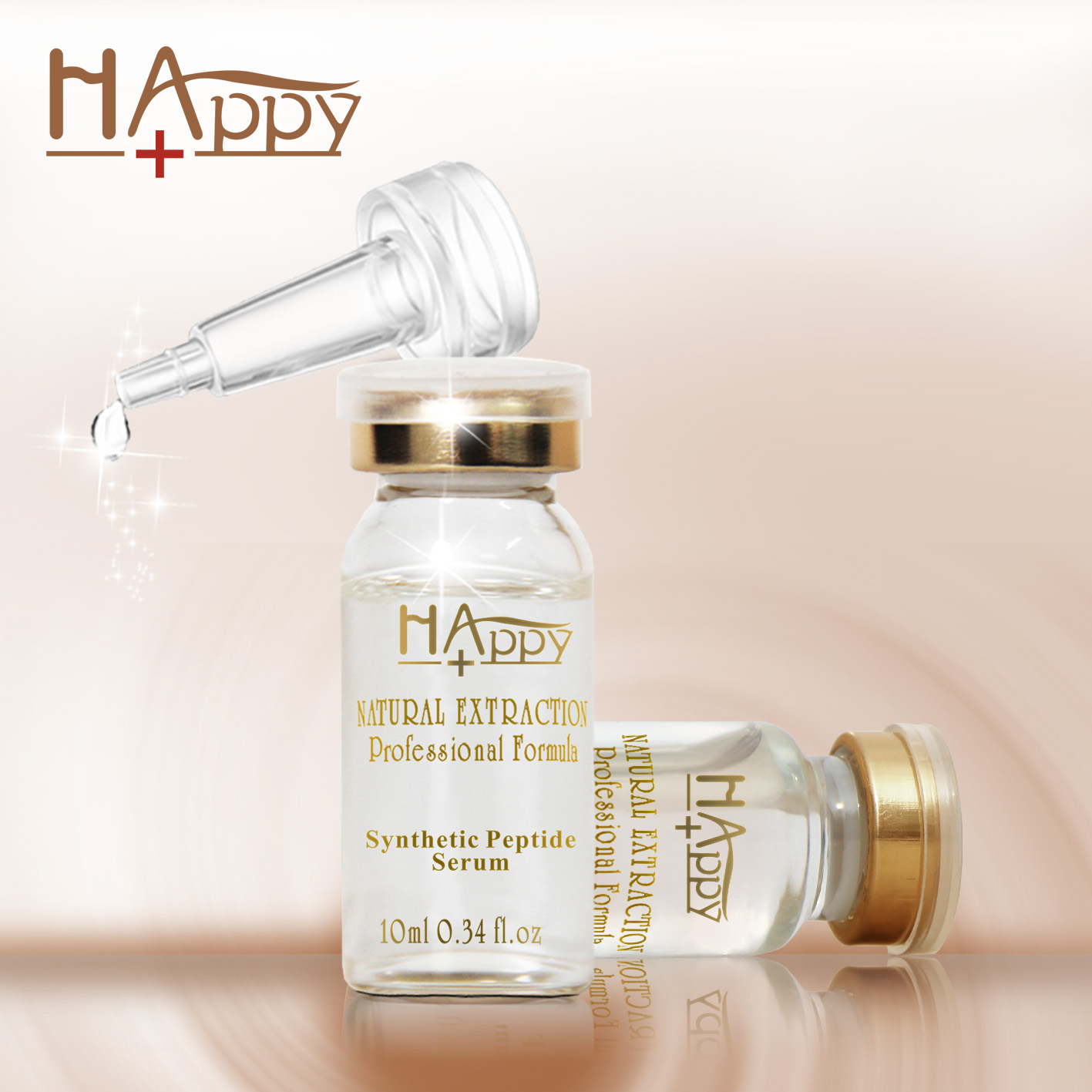 Happy+ Synthetic Peptide Serum Display 2