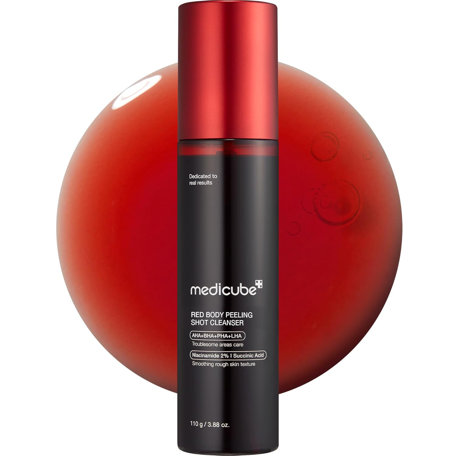 Medicube Korean Skin Care Body Care Products AHA + BHA Exfoliating Body Spray Pore Care Red Body Peeling Shot 110g
