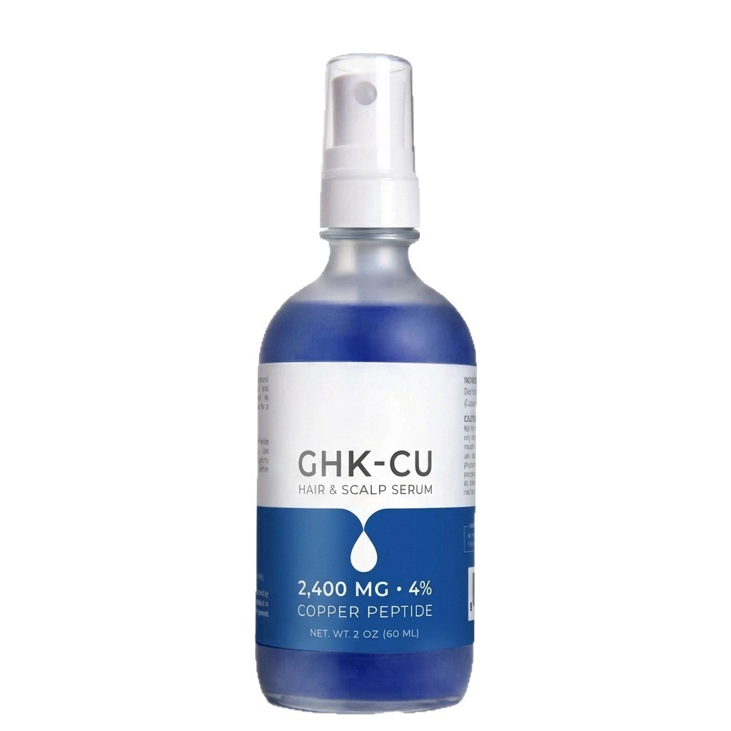 GHK-CU Copper Peptide Serum Spray Biotin Caffeine Nourish Reduce Breakage Hair Growth Private Label Dropshipping