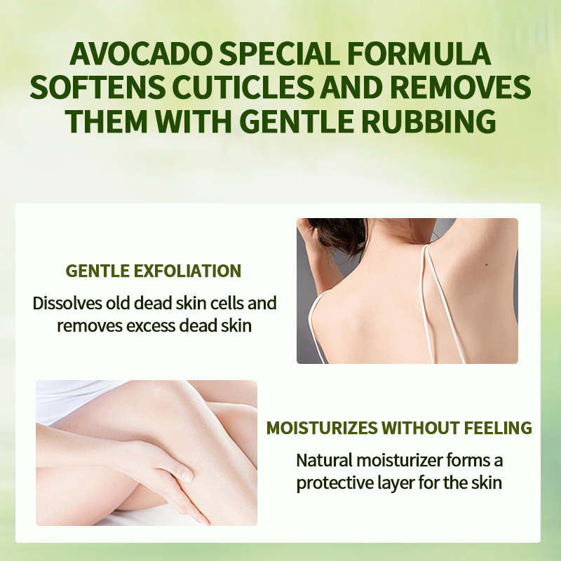 AESTHTANY Nourishing Hydrating Smoothing Herb Organic Avocado Extract Gentle Exfoliating Moisturizing 350ml Body Scrub