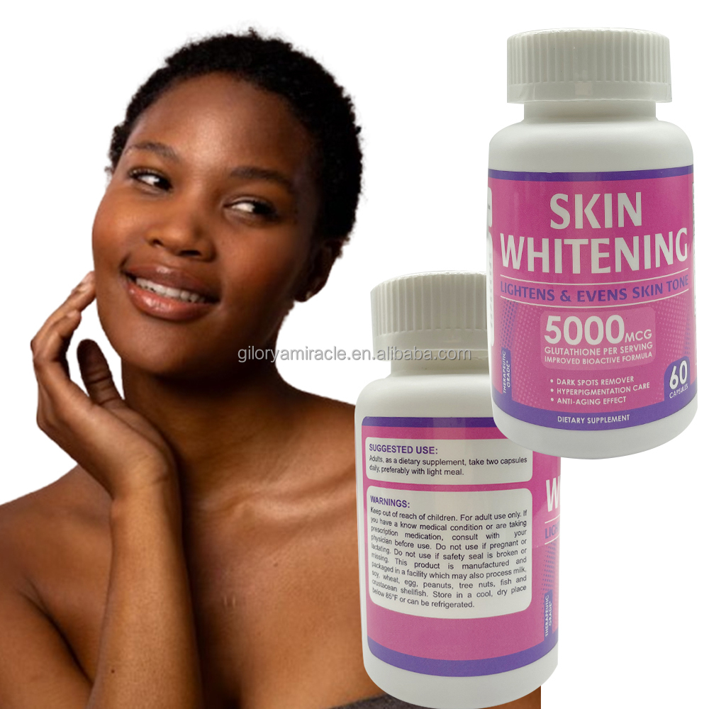 Adults Skin Whitening Capsules Hyperpigmentation Care High - End Skin Care Product for Black Skin Women for Immediate Shipment