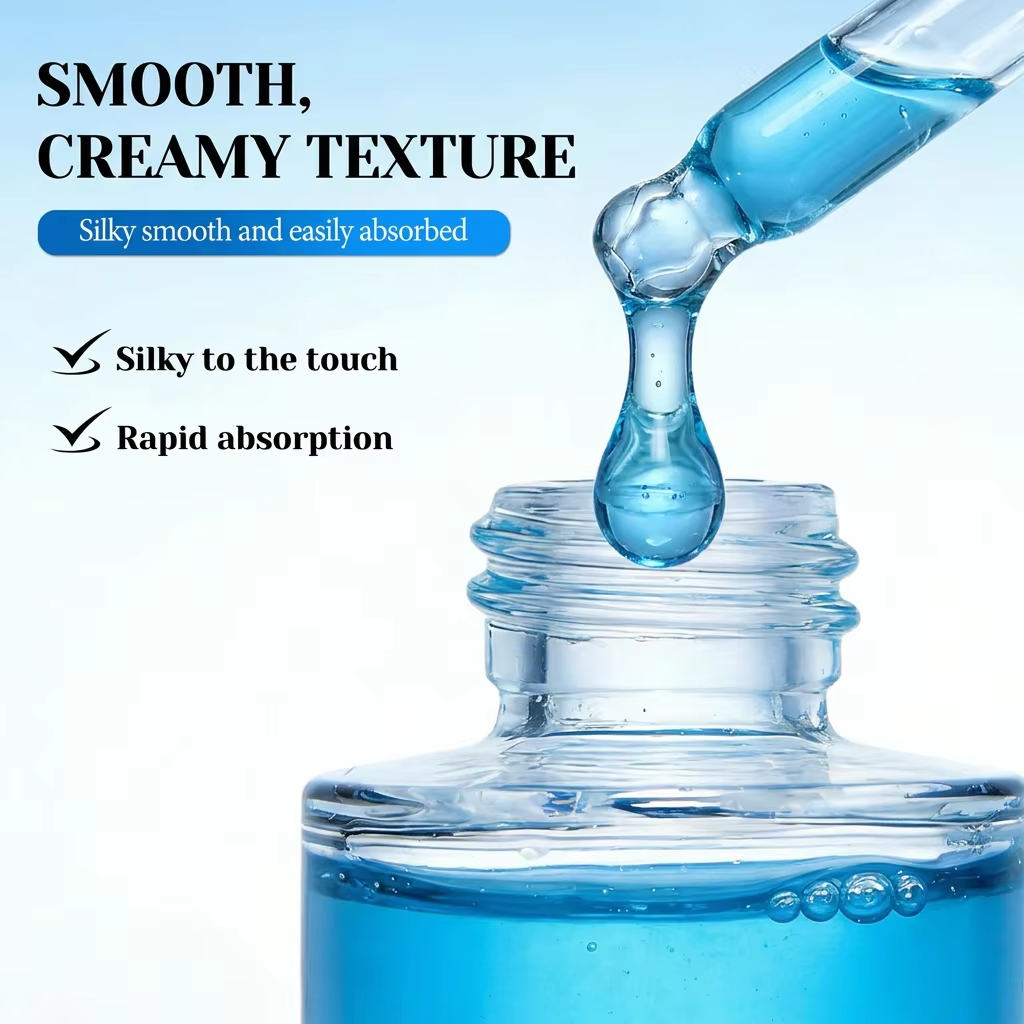 Private Label GHK-Cu Copper Peptide Serum with Hyaluronic Acid &amp; SNAP-8 Advanced Anti Aging Wrinkle Firming Repair Face Serum
