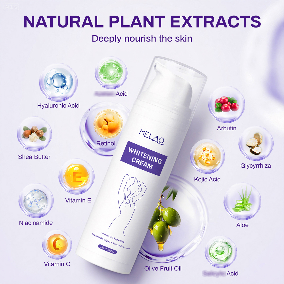 OEM Dark Spot Remover Face Body Skin Bleaching Cream For Intimate Areas Skin Lightening Cream Dark Spot Corrector Knuckles Cream