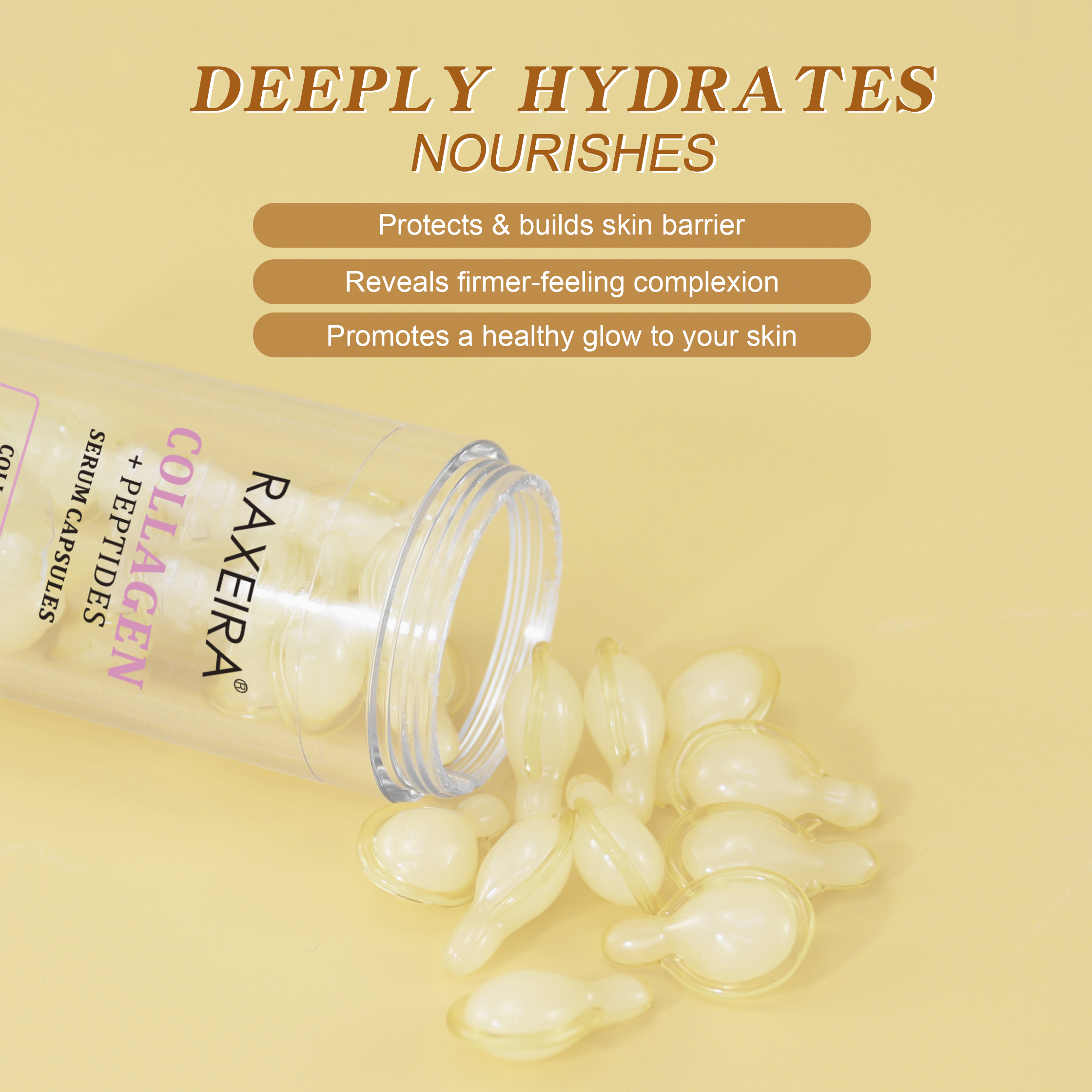 Private Label Advanced Collagen Capsule Boost Anti Aging Serum Anti Wrinkle Serum for Face