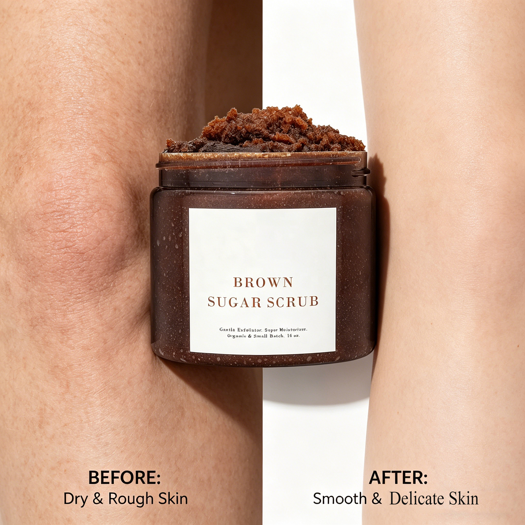 100% Organic Arabica Coffee Body Scrub with Aloe Vera &amp; Coconut Oil Natural Exfoliator for Normal Skin Brown Sugar Coffee Scrub