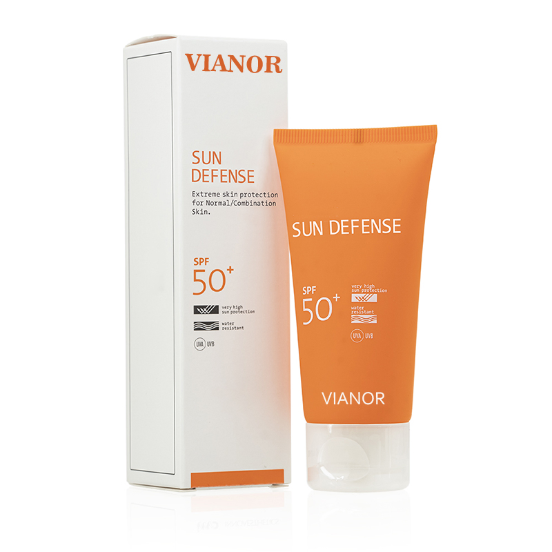 Private Label SPF 50 Oil-Free and Zinc-Oxide Tinted Sunburn Sun Block Sunscreen