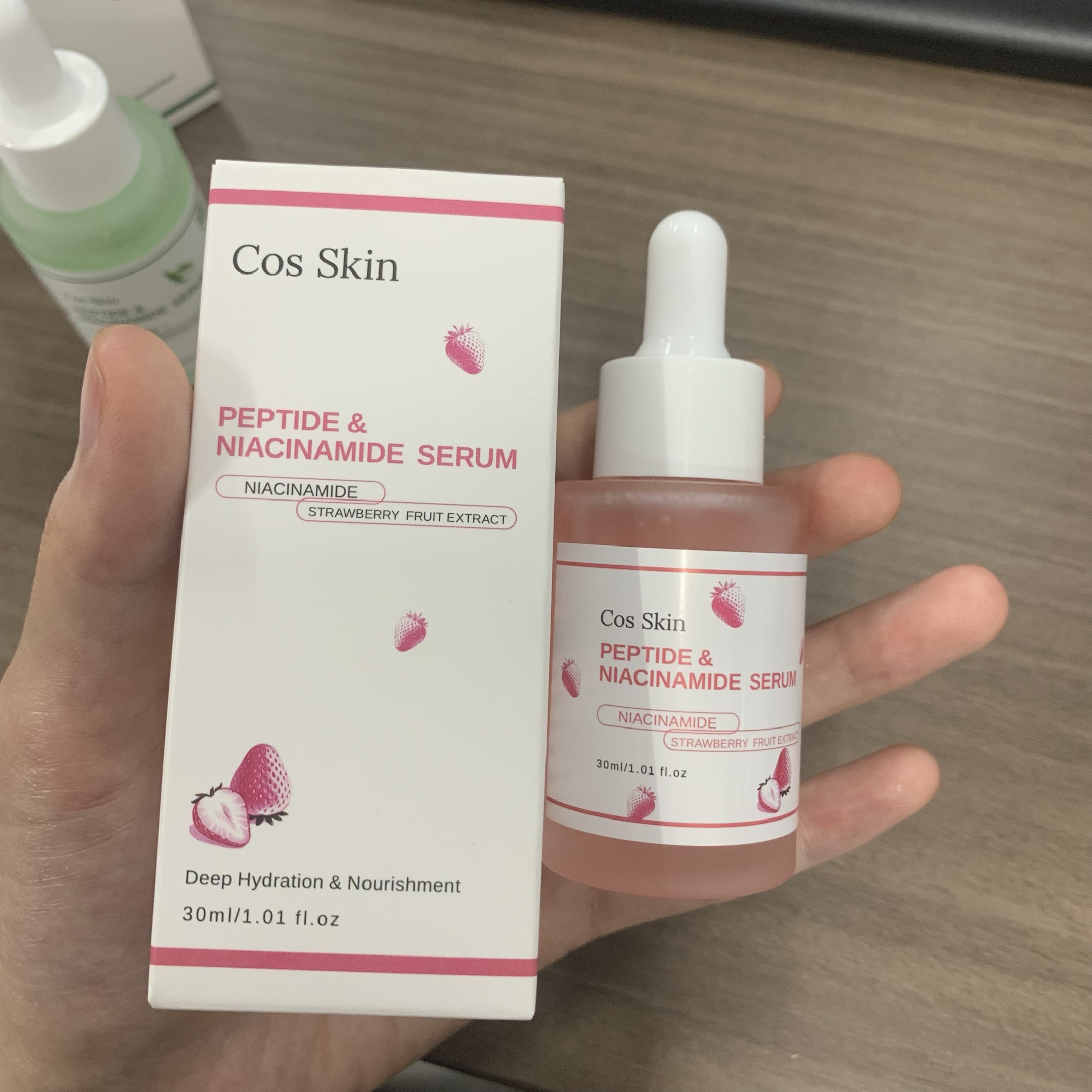 Advanced Niacinamide Face Serum Tremella Fuciformis Anti-Aging Smoothing Firming Peptide Face Serum for US Markets Bulk