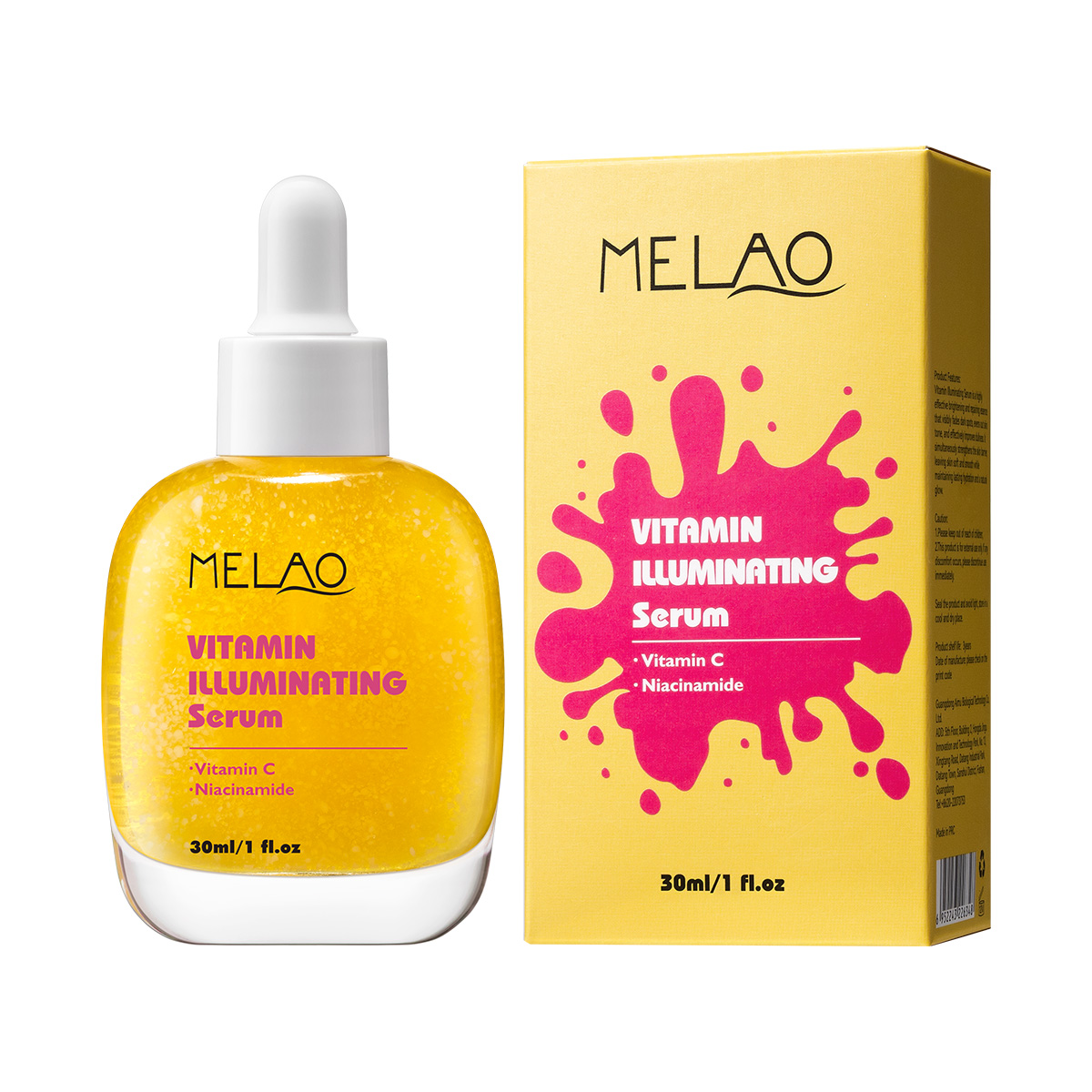 ODM Daily Radiance Essence Smooth Texture Glow Enhancing Moisture Lock Skin Renewal Antioxidant Repair Care 30ml Vitamin c Serum