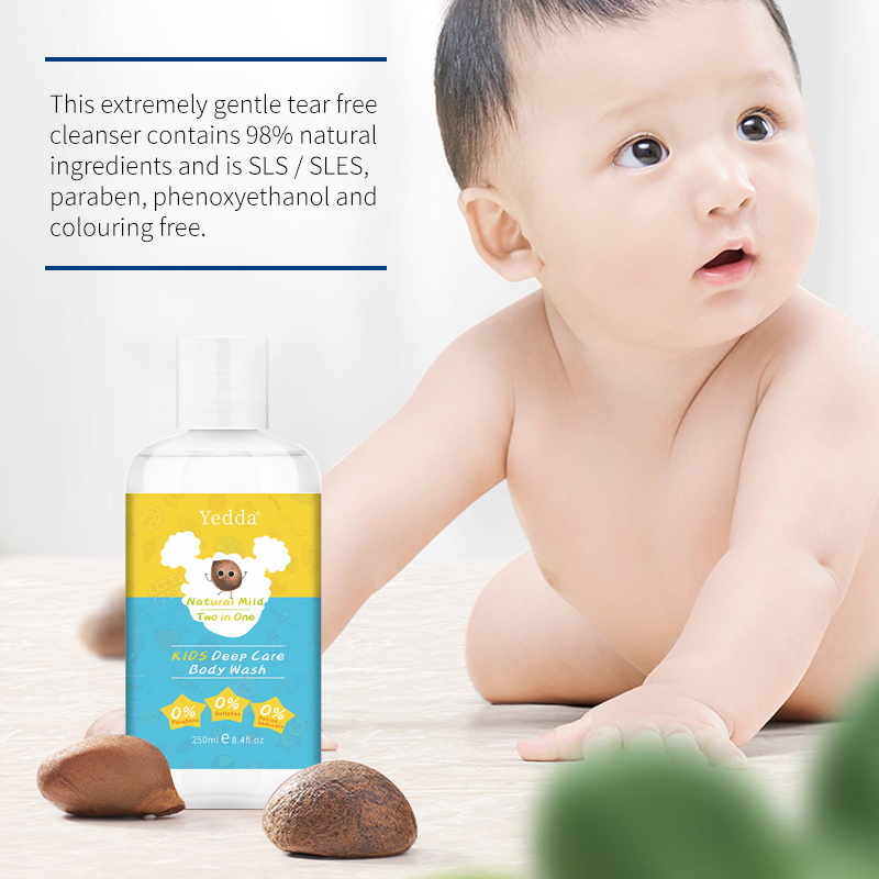 Factory Wholesale 100% Sulfate-Free Product Sensitive Skin Vegan Baby &amp; Child Skin Care Set for 6+ Months