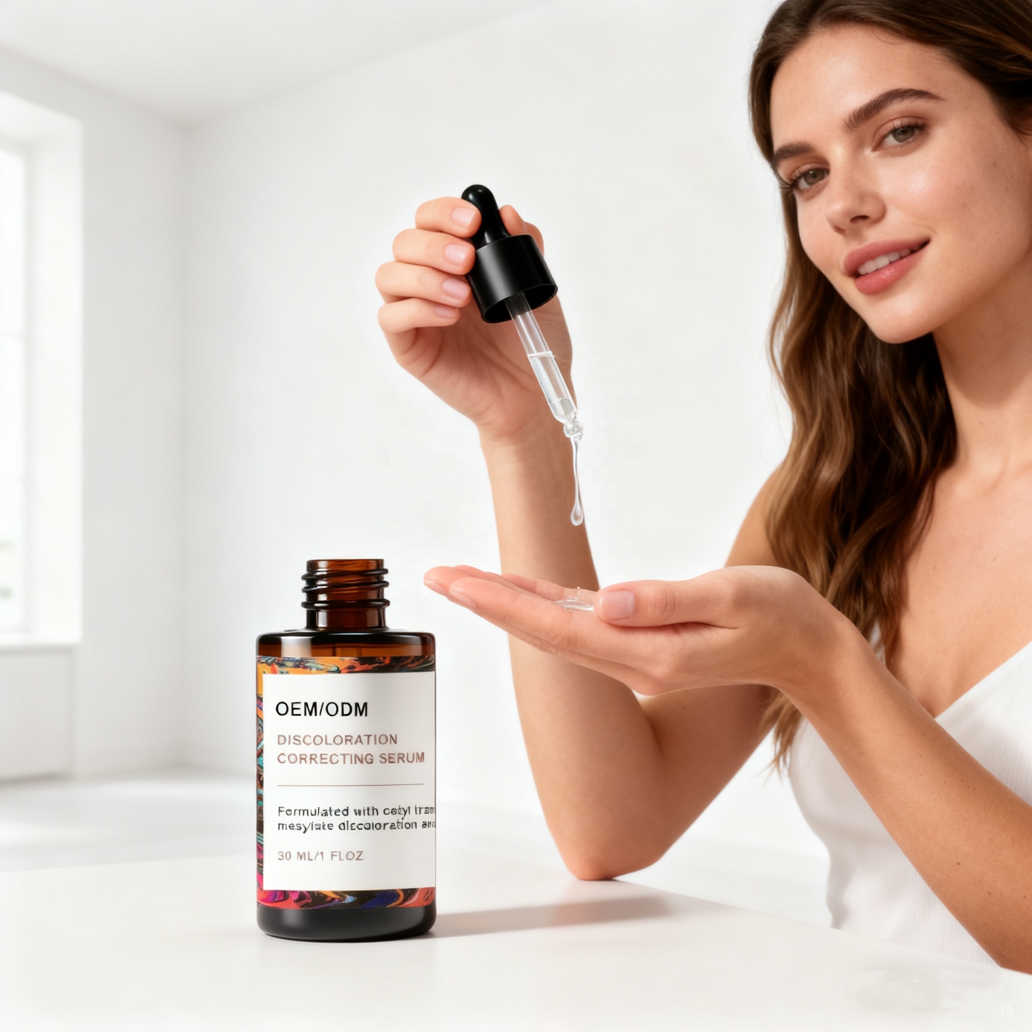 Discoloration Whitening Serum OEM Service Facial Color Correction Pigmentation Skin Tone Anti Hyperpigmentation Face Care