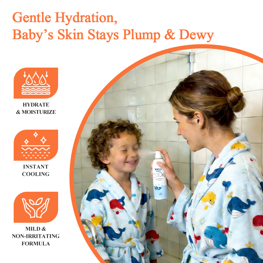 OEM Kids Hydrating Mist Natural Aloe Vera Moisturizing Spray Refreshing Soothing for Children Sensitive Facial Skin