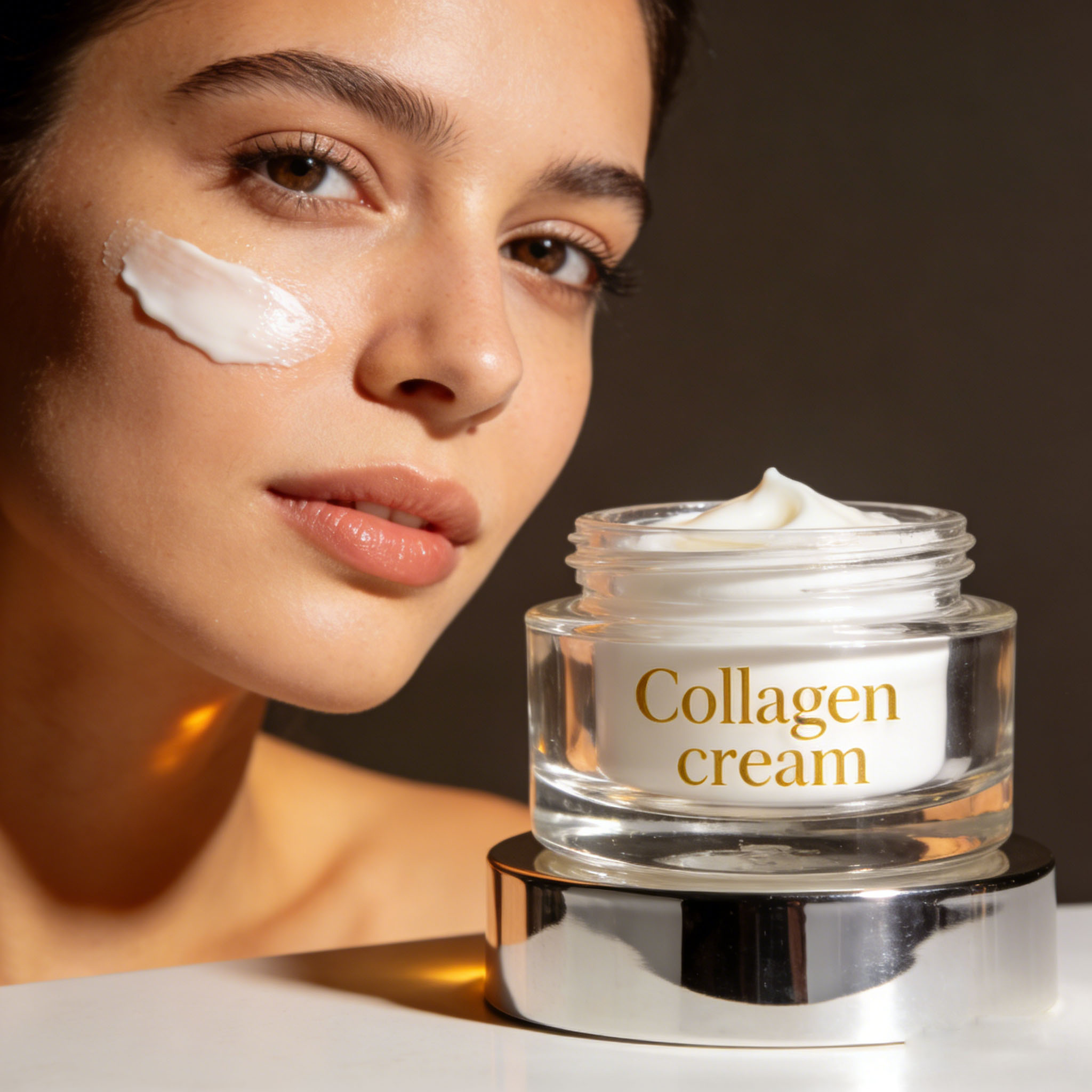 Collagen Jelly Face Cream Lotion With Kojic Acid Skin Moisturizing Creams For Dark Spot Removal Gentle On Sensitive Skin