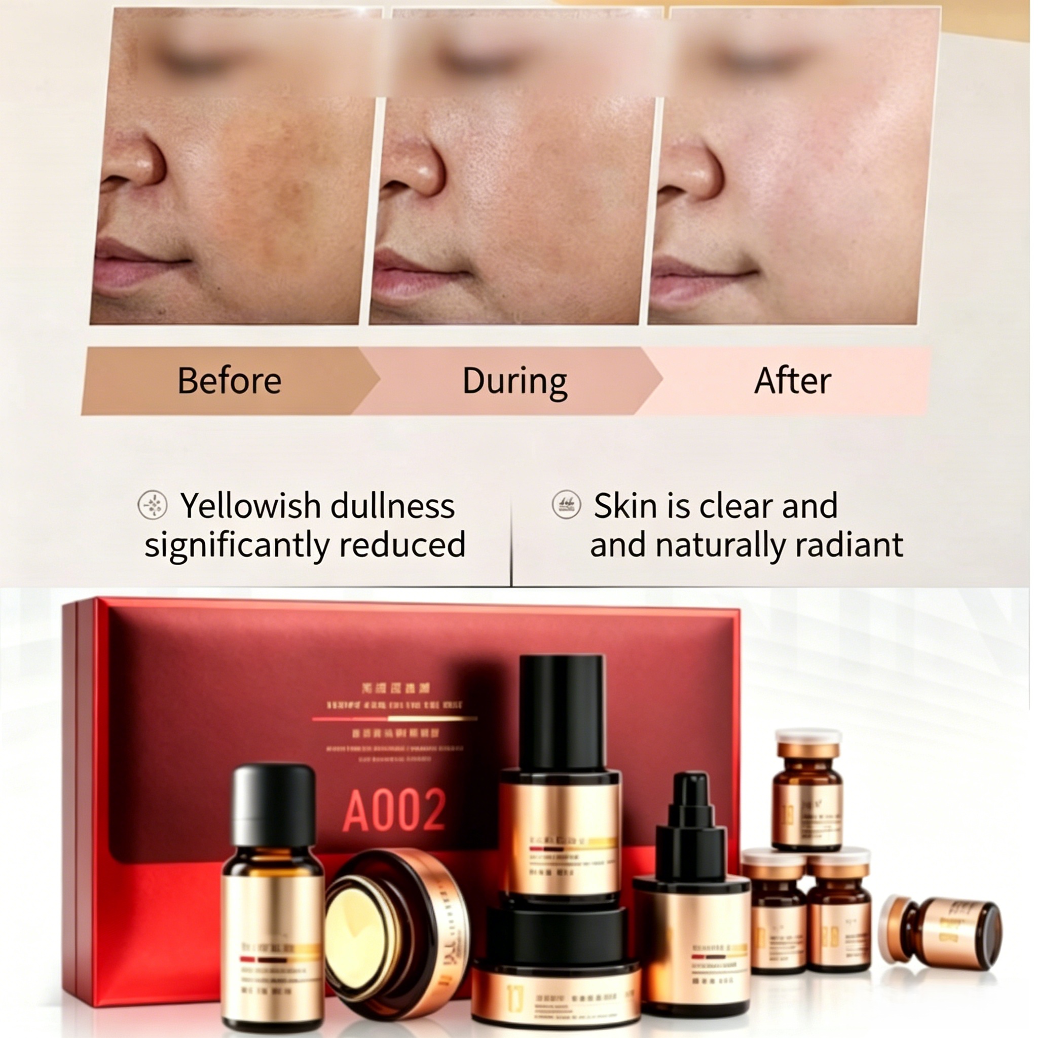OEM Professional Stubborn Dermal Spot Fading Kit Deep Melasma Hyperpigmentation Peel Correction Remove Even Skin Tone Facial Set