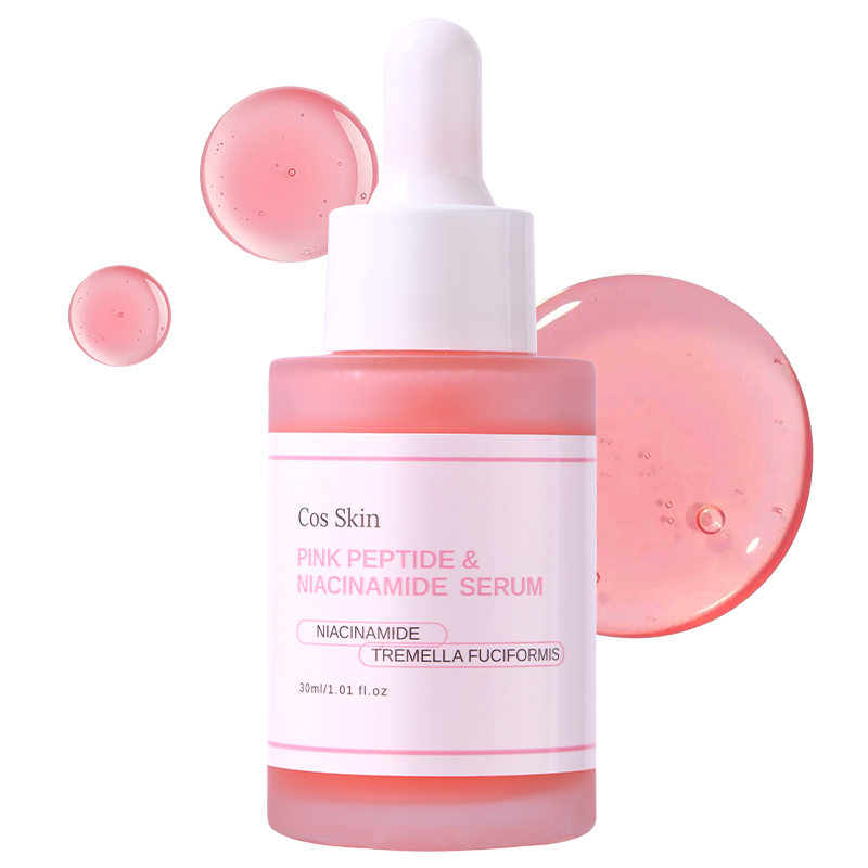 Advanced Niacinamide Face Serum Tremella Fuciformis Anti-Aging Smoothing Firming Peptide Face Serum for US Markets Bulk