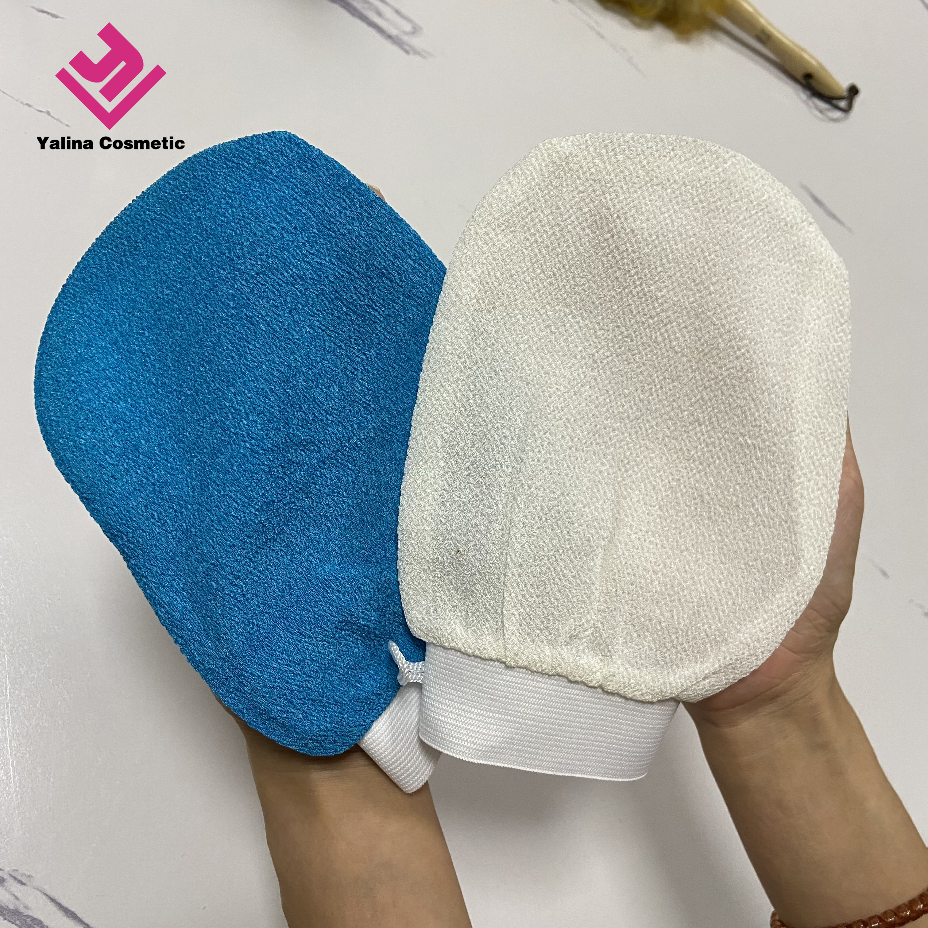 Hot Selling Tan Removal Mitt Trendy Gloves Turkish Bath Exfoliation Gloves Exfoliating Mitt