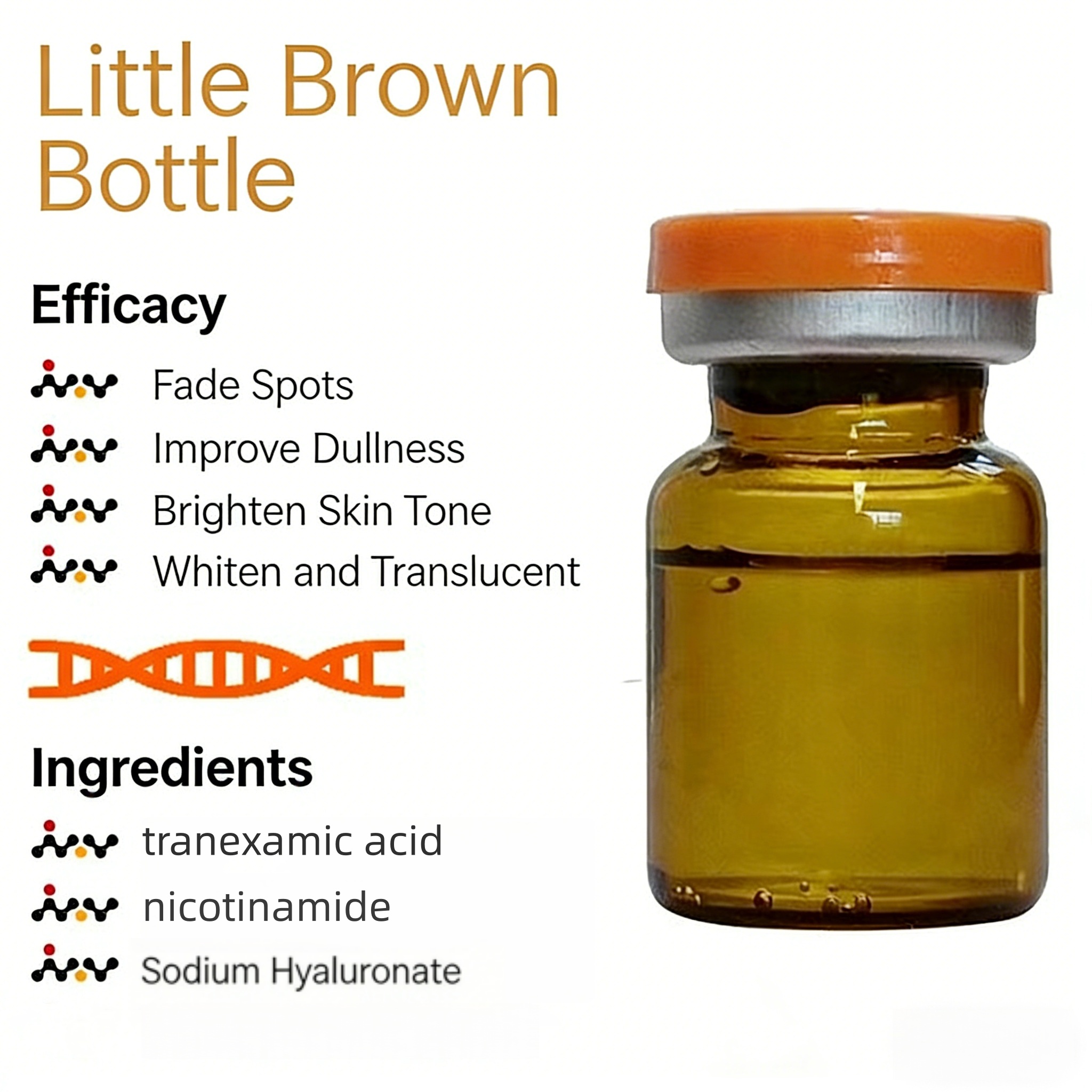 Brightening Skin Rejuvenating Serum Whitening Ampoule for Skin Depigmentation Solution Hyperpigmentation Dark Spot Remover Serum