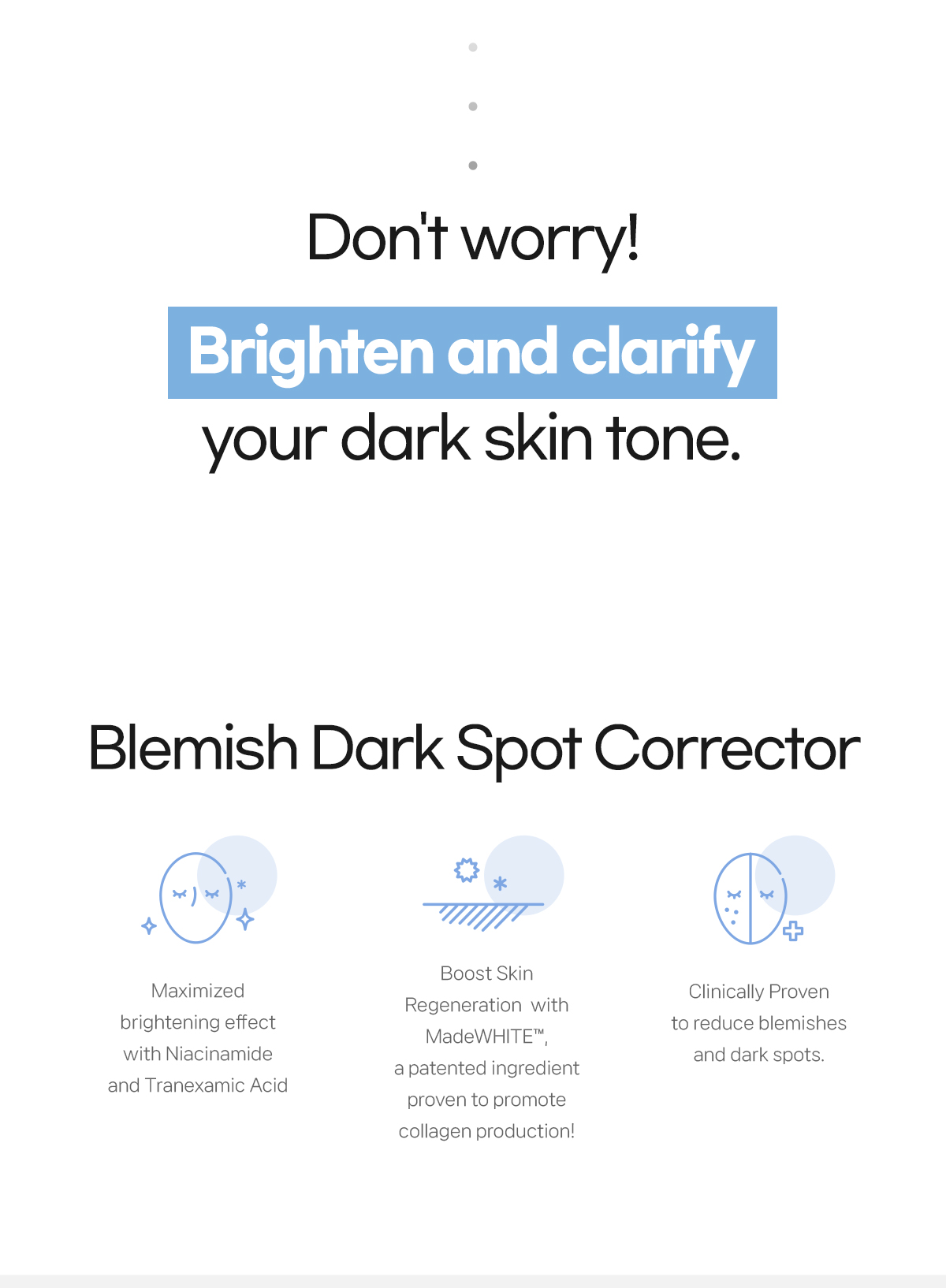 Blue Petal Dark Spot Corrector Brightening Serum Hyperpigmentation Tone Up Solution Melanin Care Uneven Skin Tone Radiance Boost