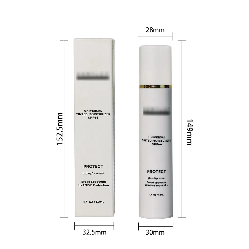 Face Tinted Liquid Sunscreen Application