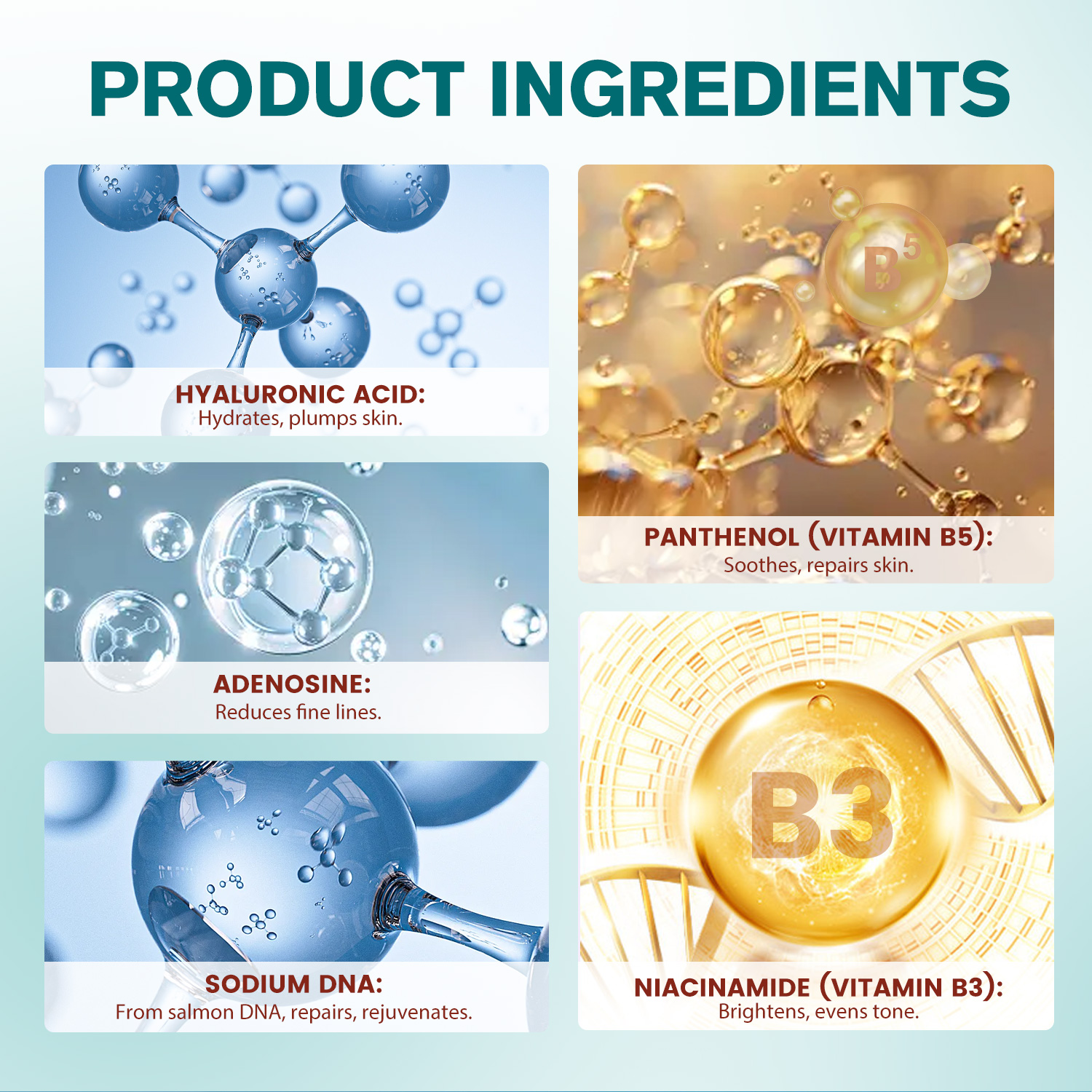 Wholesale Best Sale Korean Face Cream with PDRN Salmon DNA Niacinamide and Collagen Rejuvenating PDRN Cream for All Skin Style