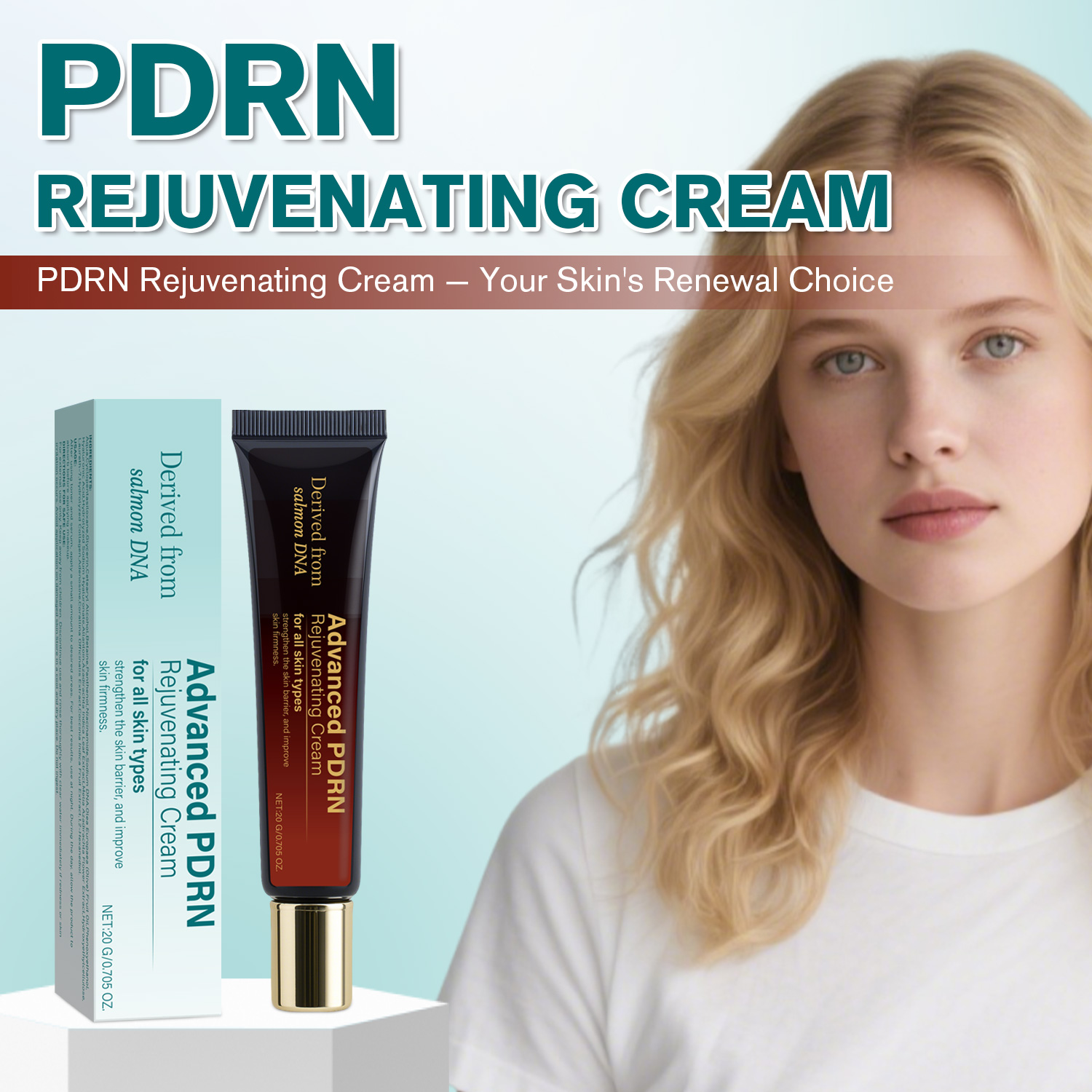 Wholesale Best Sale Korean Face Cream with PDRN Salmon DNA Niacinamide and Collagen Rejuvenating PDRN Cream for All Skin Style