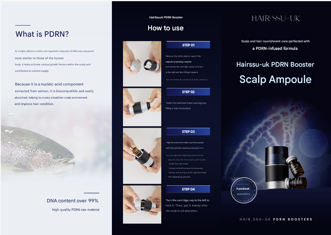 OEM PDRN Men Hair Booster Scalp Serum Anti Hair Loss Treatment Private Label Thinning Hair Growth Stimulating Solution Wholesale