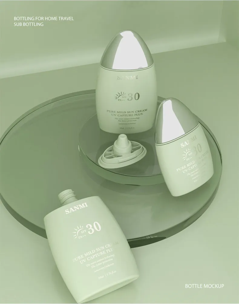 Organic Chemical Tinted Sunscreen Cream SPF 50 Moisturizing Cream for Adults 30ml Volume for Outdoor Activities